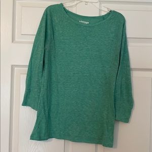 Old Navy Vintage Small Light Green 3/4 Sleeve Top